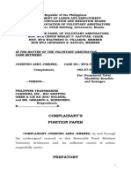 Position Paper Josefino Jimenez