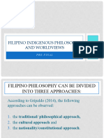 Filipino Indigenous Philosophy and Worldviews