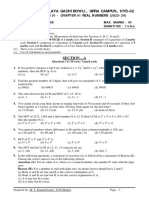 Maths Class X Chapter 01 Real Numbers Practice Paper 01