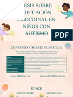 Emotional Education in Children With Autism Thesis by Slidesgo