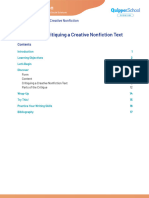 CNF11 - 12 Q2 0503M - SG - Guidelines in Critiquing A Creative Nonfiction Text