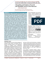 Collective Bargaining and Employee Prosocial Behaviour in The Hospitality Sector in Port Harcourt