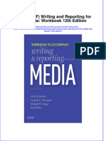 Writing and Reporting For The Media Workbook 12Th Edition Full Chapter