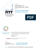 Cost & Pricing Analysis 