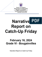 Narrative Report CATCH UP FRIDAY FEB. 16 2024