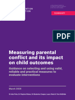 Measuring Parental Conflict Summary