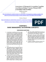 Solution Manual For Cornerstones of Managerial Accounting Canadian 2nd Edition by Mowen Hanson Heitger Conomy Pittman ISBN 0176530886 9780176530884