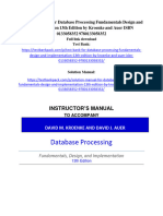 Database Processing: Instructor 'S Manual