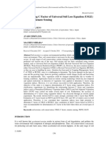 Determining C Factor of Universal Soil Loss Equation (USLE) Based On Remote Sensing