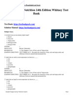 Understanding Nutrition 14Th Edition Whitney Test Bank Full Chapter PDF