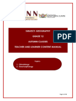 Geography Autumn Content Manual