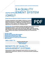 QMS Meaning, Origin & Elements