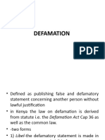 Defamation