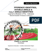 Pre Cal SUM DIFFERENCE IDENTITIES AND DOUBLE ANGLE and HALF ANGLE IDENTITIES
