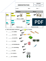 4 - A Demonstratives Worksheet