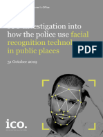 Investigation Into How The Police Use Facial Recognition Technology in Public Places