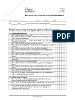 Ilide - Info Survey Questiinnaire On Factors Affecting Academic Performance PR