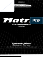 MATRIX Pre Intermediate Work Book 1