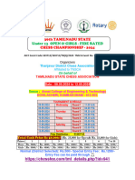 8-12 MAY UNDER 13 36thTAMILNADU STATE - CHESS CHAMPIONSHIP 2024