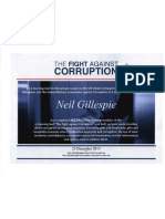 Neil Gillespie United Nations Fight Against Corruption