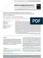 Scientists, Environmental Managers and Science Journalists - A Hierarchical Model