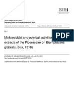 Molluscicidal and Ovicidal Activities of Plant Extracts 2011