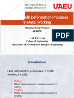 Module 4 - Bulk Deformation Processes in Metal Working