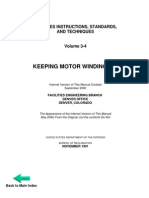 Keeping Motor Windings Dry: Facilities Instructions, Standards, and Techniques