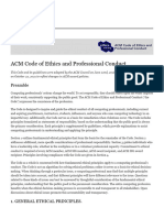 ACM Code of Ethics and Professional Conduct