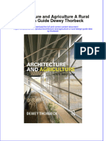 PDF Architecture and Agriculture A Rural Design Guide Dewey Thorbeck Ebook Full Chapter