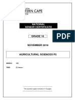 Agr Sciences p2 Gr10 QP Nov2018 - English