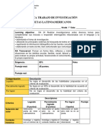 Rúbrica 7° Trabajo de Investigación