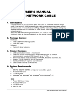 USB NETWORK CABLE User's Manual (English)