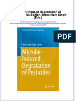 Textbook Microbe Induced Degradation of Pesticides 1St Edition Shree Nath Singh Eds Ebook All Chapter PDF