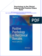 Textbook Positive Psychology in The Clinical Domains Research and Practice Chiara Ruini Ebook All Chapter PDF