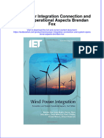 Textbook Wind Power Integration Connection and System Operational Aspects Brendan Fox Ebook All Chapter PDF