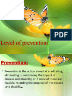 Level of Prevention