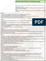 Metabolic Confusion Meal Plan For Endomorphs