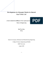 Development of A Dynamic Model of A Ducted