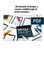 Exploring The Decade of Design - A Comprehensive Walkthrough of UI - UX Evolution.
