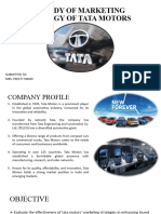 A Study of Marketing Strategy of Tata Motors