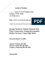 Design Model For Bolted Moment End Plate With Rhs