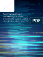 GSMA Spectrum Pricing in Developing Countries Report