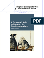 A Company S Right To Damages For Non Pecuniary Loss 1St Edition Wilcox Online Ebook Texxtbook Full Chapter PDF