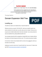 Domain Expansion Skill Tree