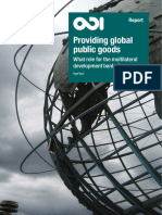 Providing Global Public Goods: What Role For The Multilateral Development Banks?