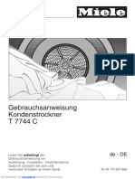 Gebrauchsanweisung Kondenstrockner T 7744 C: de - DE