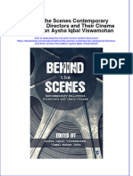 Full Ebook of Behind The Scenes Contemporary Bollywood Directors and Their Cinema First Edition Aysha Iqbal Viswamohan Online PDF All Chapter