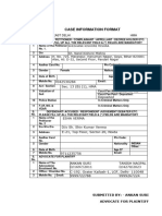 Case Information Format - Sheshank Mutual