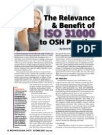 The Relevance & Benefit of ISO 31000 To OSH Practice